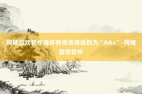 网赌游戏软件海环转债信用级别为“AA+”-网赌游戏软件