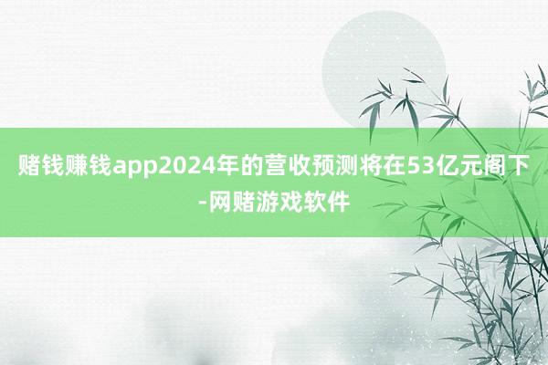 赌钱赚钱app2024年的营收预测将在53亿元阁下-网赌游戏软件
