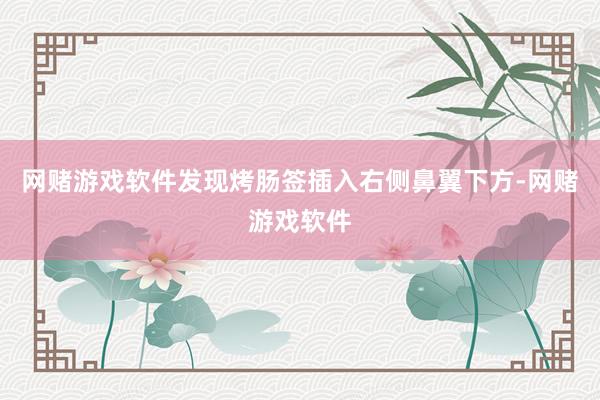 网赌游戏软件发现烤肠签插入右侧鼻翼下方-网赌游戏软件
