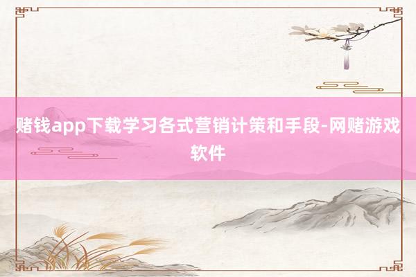 赌钱app下载学习各式营销计策和手段-网赌游戏软件