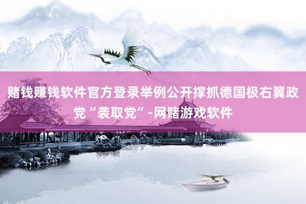 赌钱赚钱软件官方登录举例公开撑抓德国极右翼政党“袭取党”-网赌游戏软件