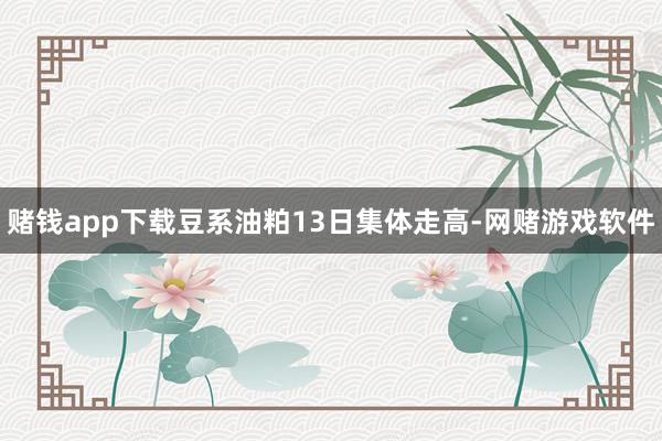 赌钱app下载豆系油粕13日集体走高-网赌游戏软件