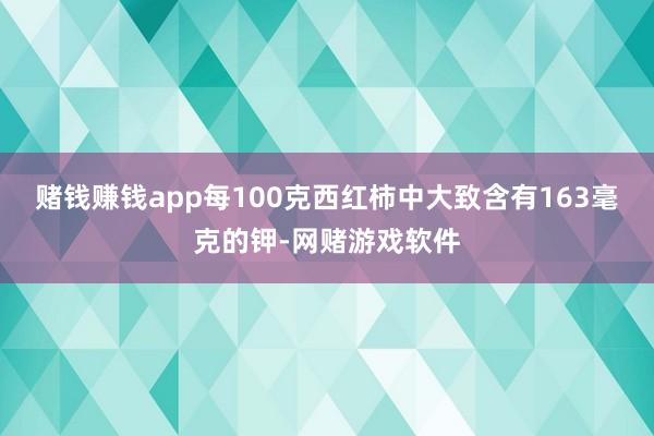 赌钱赚钱app每100克西红柿中大致含有163毫克的钾-网赌游戏软件