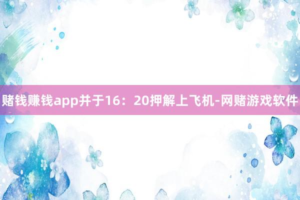 赌钱赚钱app并于16：20押解上飞机-网赌游戏软件