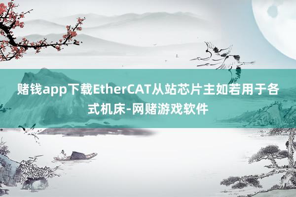 赌钱app下载EtherCAT从站芯片主如若用于各式机床-网赌游戏软件