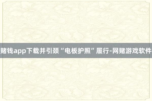 赌钱app下载并引颈“电板护照”履行-网赌游戏软件