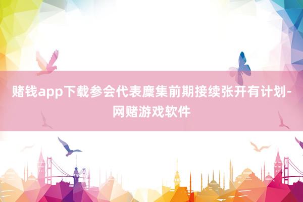 赌钱app下载参会代表麇集前期接续张开有计划-网赌游戏软件