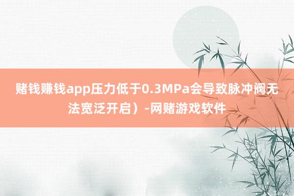 赌钱赚钱app压力低于0.3MPa会导致脉冲阀无法宽泛开启）-网赌游戏软件