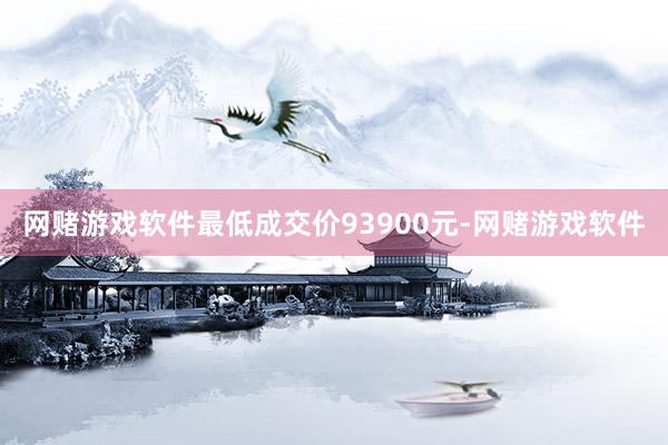 网赌游戏软件最低成交价93900元-网赌游戏软件