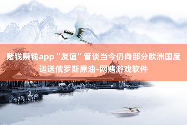 赌钱赚钱app“友谊”管谈当今仍向部分欧洲国度运送俄罗斯原油-网赌游戏软件